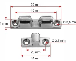 Kugelschnäpper A4 Edelstahl Schnäpper V4A Kugelschnapper NIRO Schnapper Rostfrei