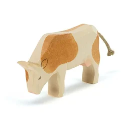 Kuh braun fressend - Ostheimer 11023 Holzfigur NEU