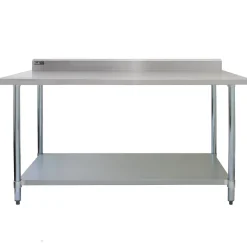 KuKoo Gastro Catering Edelstahl Arbeitstisch Küchentisch Zubereitungstisch 183cm