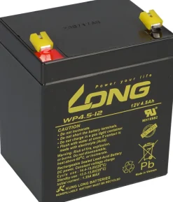 Kung Long WP4.5-12 AGM Akku 12V 4,5Ah – passend für GP1245 | VdS-Ausführung