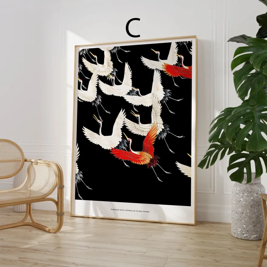 Kunst Poster · Geschenkidee · Berühmte Gemälde Vintage Illustrationen Japanis