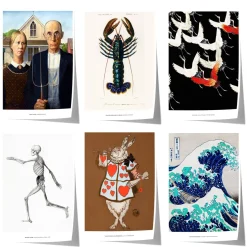Kunst Poster · Geschenkidee · Berühmte Gemälde Vintage Illustrationen Japanis