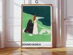 Kunst Poster · Geschenkidee · Edvard Munch Expressionismus Ikonische Gemälde