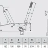 Kunzer Rangierwagenheber 2,25 Tonnen Hydraulischer Auto Wagenheber F5211