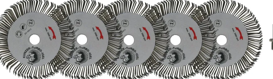 Kunzer Turbo Igel, 5 Stück und Dorn 7TI06