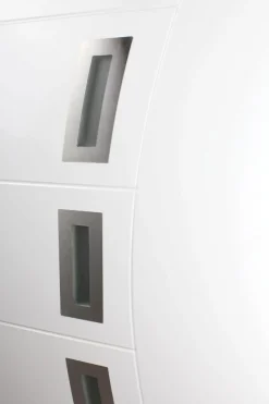kuporta Haustüren Kunststoff Designline weiß Nebeneingangstür Eingangstür Türen