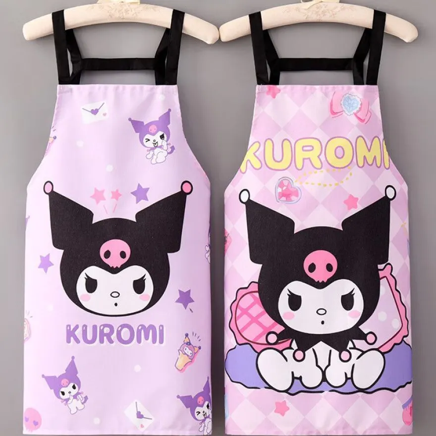 Kuromi Strap Grillschürze Café BBQ Antifouling Olfest Schürze Küchen Arbeitskleidung