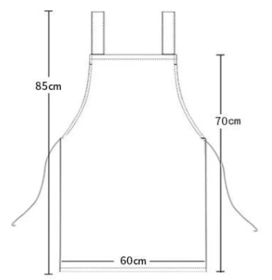 Kuromi Strap Grillschürze Café BBQ Antifouling Olfest Schürze Küchen Arbeitskleidung