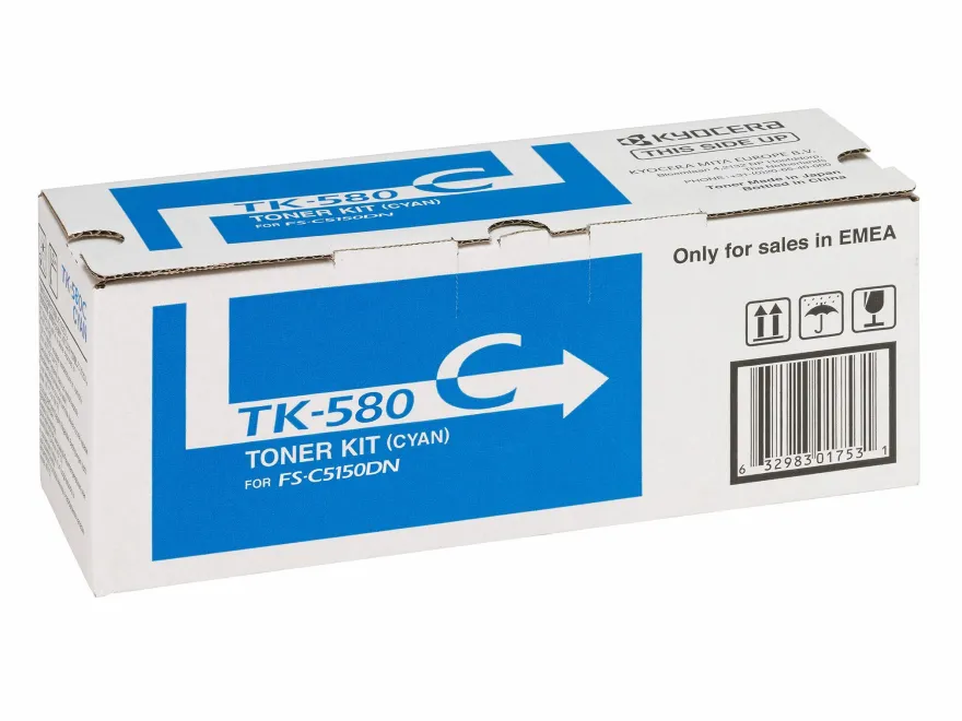 Kyocera Toner TK-580C Cyan (ca. 2.800 Seiten)