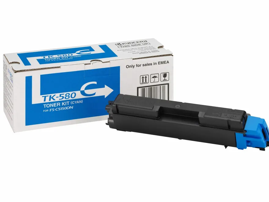 Kyocera Toner TK-580C Cyan (ca. 2.800 Seiten)