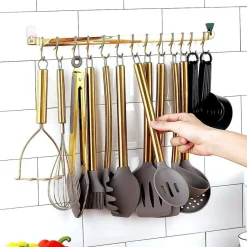 Kyraton 38-teiliges Küchenutensilien Set aus Silikon mit Halter, Antihaft