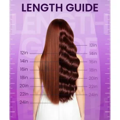 LaaVoo Invisible Clip-in Extensions Echthaar Balayage Schwarz Glatt 40cm 80g