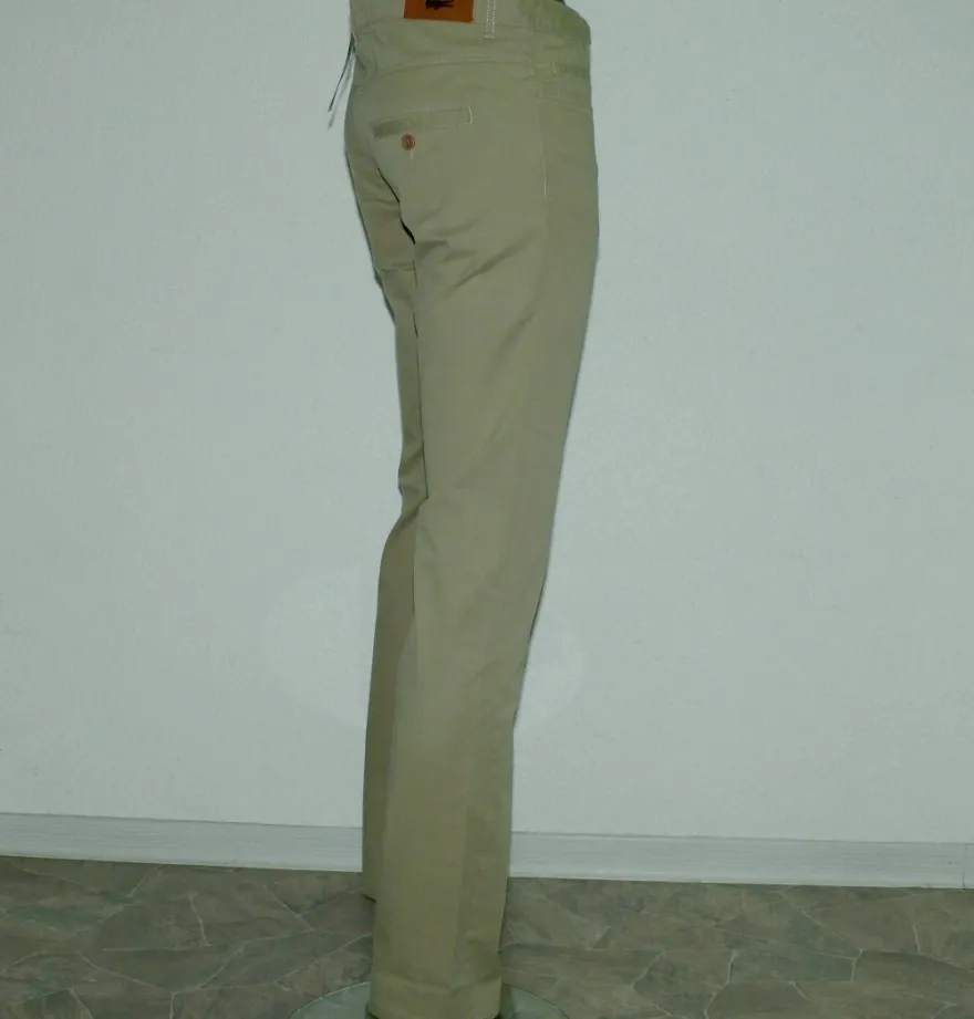 Lacoste Classic HF 2121 BTU Stretch Jeans Hose REG 5 Poket Pant 34 bis 44 Desert