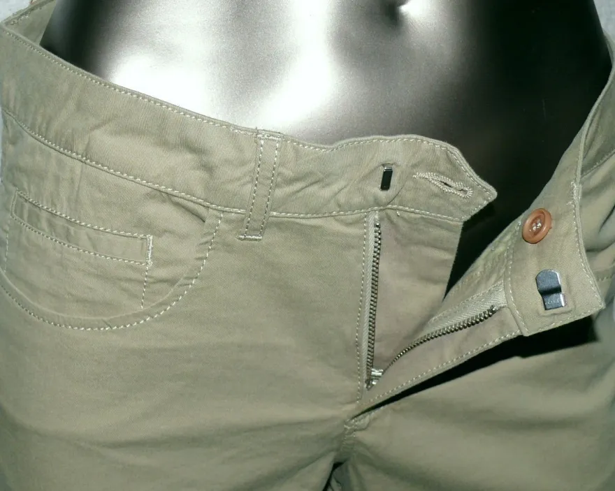 Lacoste Classic HF 2121 BTU Stretch Jeans Hose REG 5 Poket Pant 34 bis 44 Desert