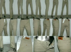 Lacoste Classic HF 2121 BTU Stretch Jeans Hose REG 5 Poket Pant 34 bis 44 Desert