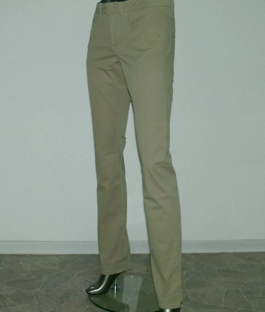 Lacoste Classic HF 2121 BTU Stretch Jeans Hose REG 5 Poket Pant 34 bis 44 Desert