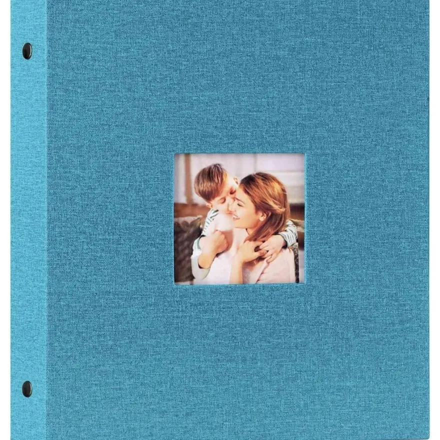 Lanpn Fotoalbum 13x18 cm, 200 Fotos, Leinen Einsteckalbum für Querformat