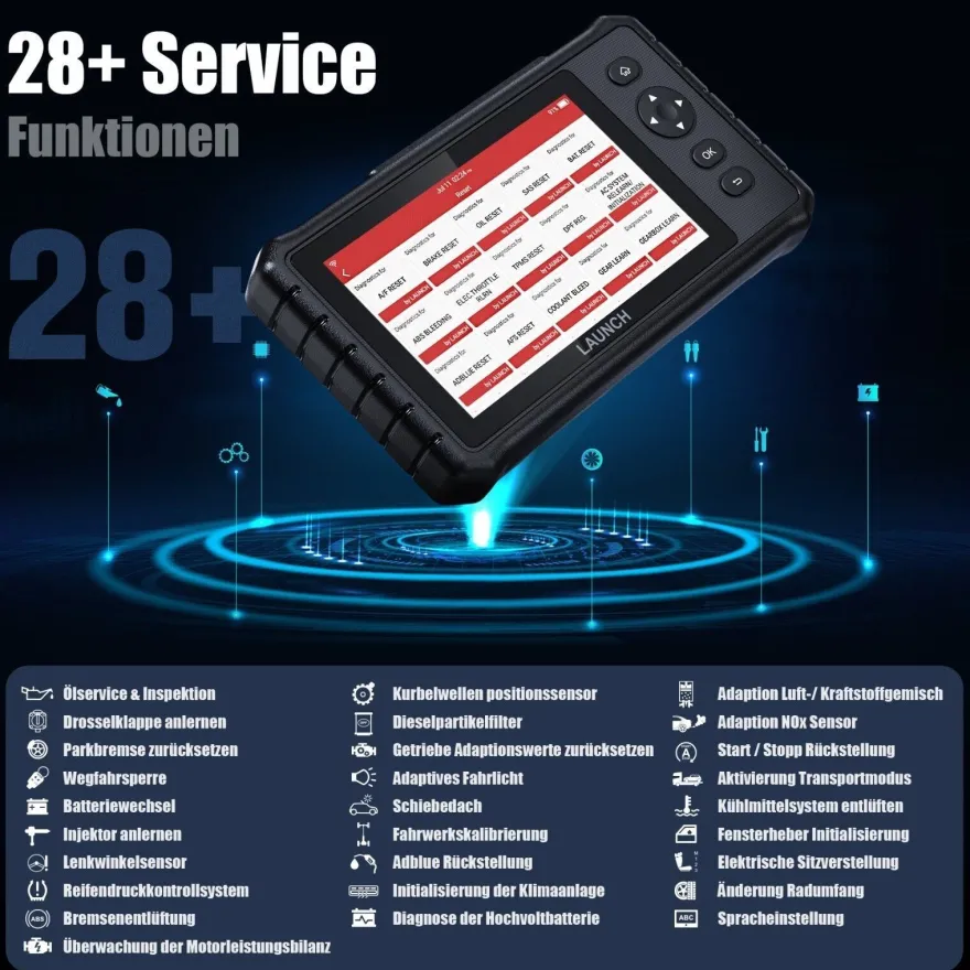 Launch CRP 349 OBD2 Diagnosegerät alle Steuergeräte Tester + 28 Service Funktion