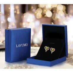 LAVUMO Ohrringe Silber 925 Rosegold Gold Damen Ohrstecker Set - Geschenk für