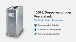 1000L Dieseltank - Heizöltank - Doppelwandig - Lagertank - Öltank * AKTION*