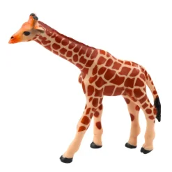 Lean Satz Mini-Figuren Wildtiere Schimpanse Giraffe 6-9Cm 4Stk