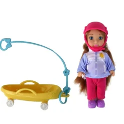 Leantoys Anlily Dolls Mutter-Tochter-Schlittenset