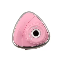 Leantoys Elektrischer rosa Bleistiftspitzer für Buntstifte und Bleistifte 6-8 mm