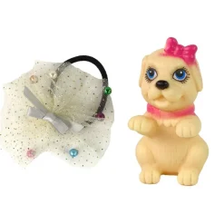 Leantoys Emily Baby Puppe mit Hund Langes Haar