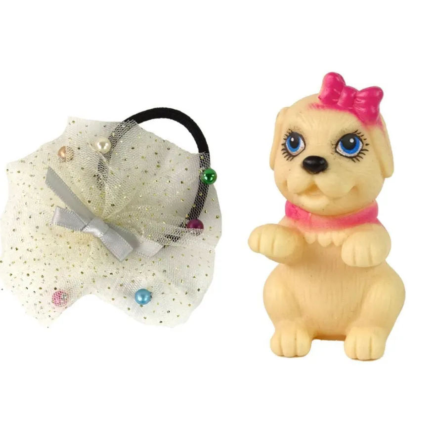 Leantoys Emily Baby Puppe mit Hund Langes Haar