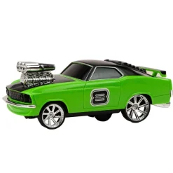LeanToys Ferngesteuertes Drift-Auto 1:18 mit 360 Grad Drehung, Licht und Sound, Grün