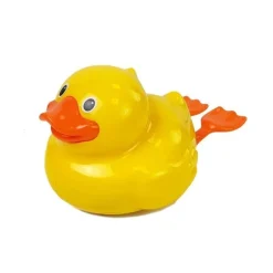 Leantoys Gelbe Ente auf Batterien 18 cm für die Badewanne