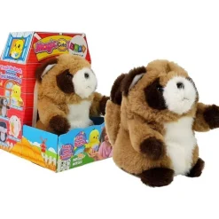 Lean Toys Interaktiver sprechender Waschbär, der Wörter wiederholt