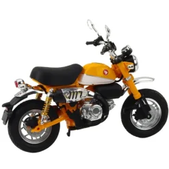 Lean Toys Retro Classic Metall-Motorradscheinwerfer Gelb 1:12