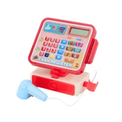LeanToys Spielset Bäckerei und Süßwarenladen mit Kasse und Mikrowelle