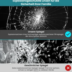 LED Badspiegel Badezimmerspiegel mit Beleuchtung Wandspiegel Beschlagfrei IP44