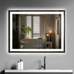 LED Badspiegel Badezimmerspiegel mit Beleuchtung Wandspiegel Beschlagfrei IP44