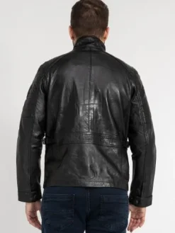 Lederjacke Herren Echt Leder Jacke Rock Creek Herren Bikerjacke H-382 S-3XL NEU
