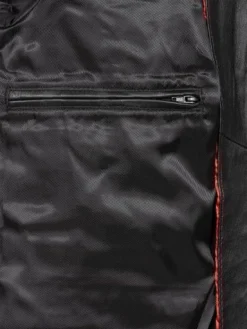 Lederjacke Herren Echt Leder Jacke Rock Creek Herren Bikerjacke H-382 S-3XL NEU