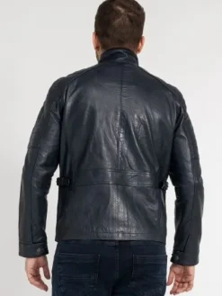 Lederjacke Herren Echt Leder Jacke Rock Creek Herren Bikerjacke H-382 S-3XL NEU