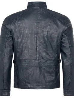 Lederjacke Herren Echt Leder Jacke Rock Creek Herren Bikerjacke H-382 S-3XL NEU