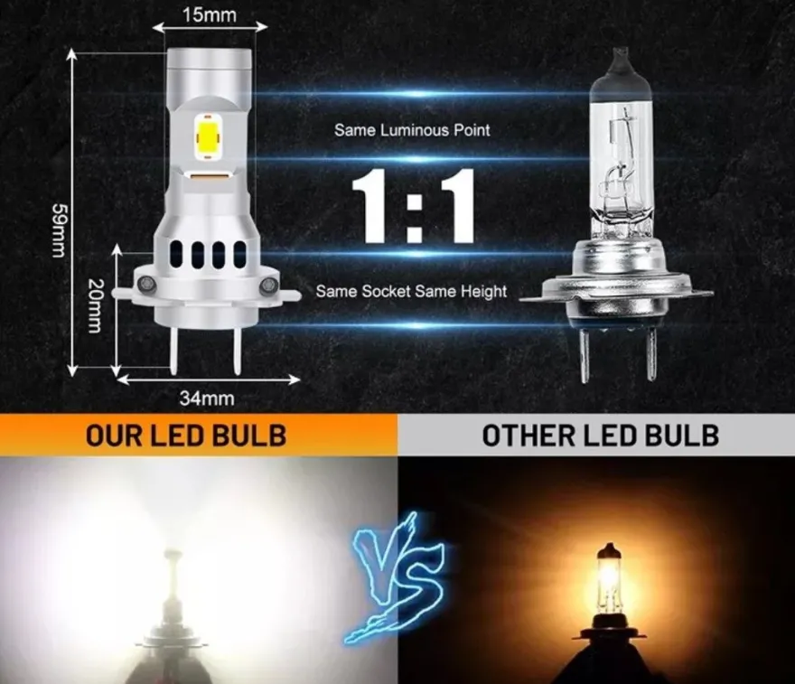 LED H7 60W Abblendlicht für Mercedes W204 S204 W205 S205 W211 S211 W212 S212
