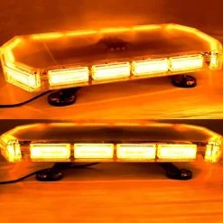 LED Rundumlicht Warnleuchte Balken 48 x 2W 15 Blitzmodi 12V Blitzlampe Lightbar