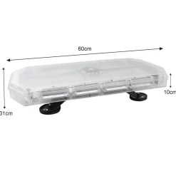 LED Rundumlicht Warnleuchte Balken 48 x 2W 15 Blitzmodi 12V Blitzlampe Lightbar
