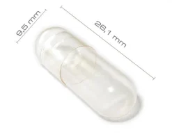 Leerkapseln • HPMC transparent leere Kapseln • vegan pflanzlich Größe 000