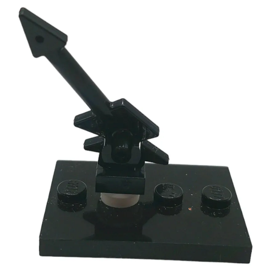 LEGO® E-Gitarre Schwarz - Instrument Zubehör für Minifigur Rock Band Musik MOC