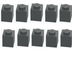LEGO® 10x Stein 1x1 Dunkelgrau Dark Stone Grey 3005 4211098 Baustein NEU