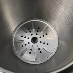 3L Eiseimer 304 Edelstahl mit Abtropfgitter Eiszange, Eiswürfelbehälter Eiskühler