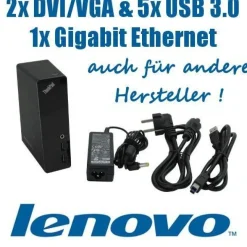 Lenovo ThinkPad USB 3.0 Dock DU9019D1 mit Netzteil