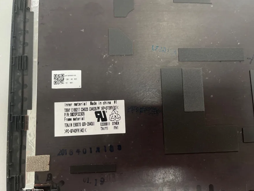 Lenovo ThinkPad X280 Deckel Abdeckung oben Webcam AP16P000100