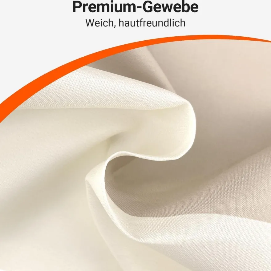Lerores Duschvorhang 80x180 cm Beige Streifen, Wasserabweisend, Waschbar